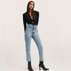 Mango Mom high-waist Ankle Jeans